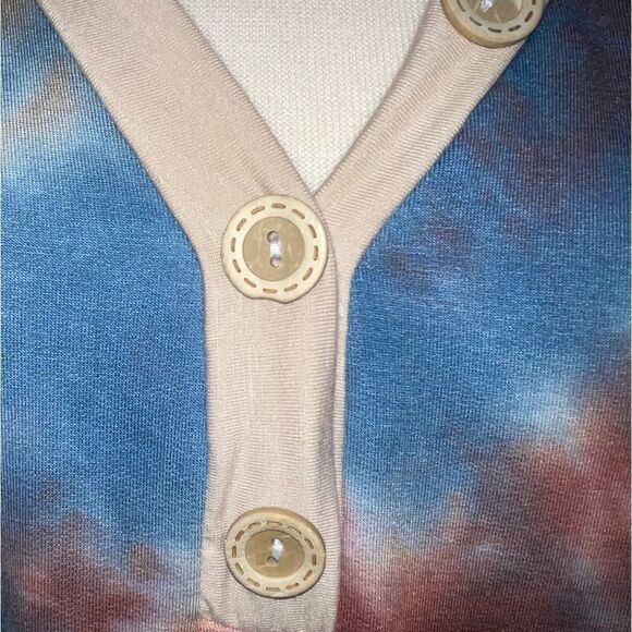 NWT Plus Size Haptics Tie Dye Top Size 1X - Picture 5 of 6